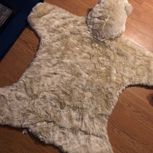 Faux Polar Bear Rug